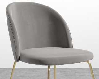 Iris Chair - Plush Velvet Dusk - Brass Base