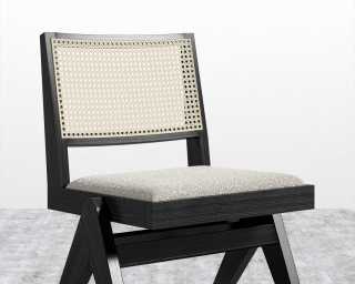 Javert Side Chair - Ebony Frame - Chatou Boucle - Pearl Javert Side Chair - Ebony Frame - Chatou Boucle - Pearl