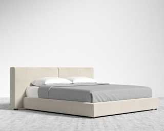 Kaye Bed - King - Plush Velvet - Cloud Kaye Bed - King - Plush Velvet - Cloud