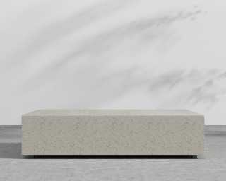 Liza Coffee Table Grande - 40 x 60 - White Terrazzo Liza Coffee Table Grande - 40 x 60 - White Terrazzo