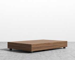 low walnut coffee table