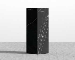 Liza Pedestal - Black Marble