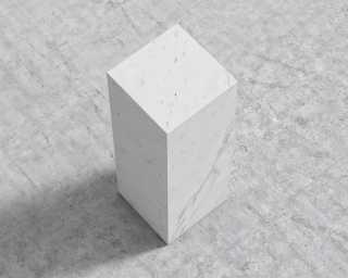 Liza Pedestal - White Carrara Marble