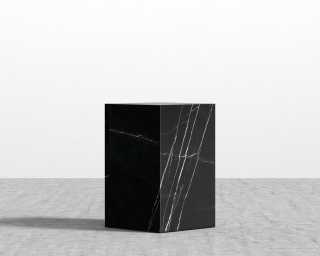 Liza Side Table - Black Marble