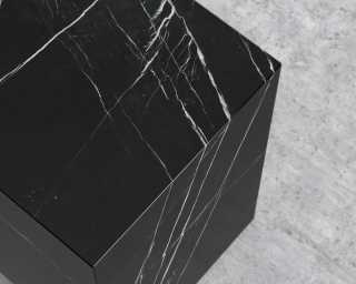 Liza Side Table - Black Marble