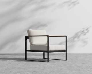 Louis Outdoor Armchair - Palisades - Black Frame