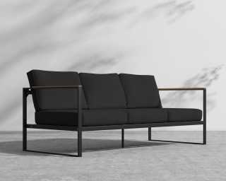 Louis Outdoor Sofa - Arcadia - Black Frame