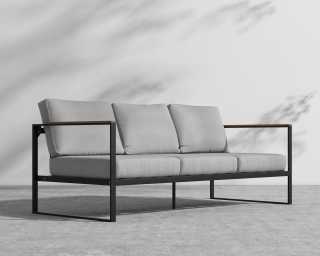 Louis Outdoor Sofa - Encino - Black Frame