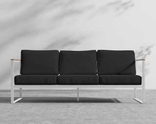 Louis Outdoor Sofa - Arcadia - White Frame