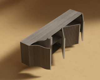 Magnus Entry Way Console - Gray Oak Magnus Entry Way Console - Gray Oak