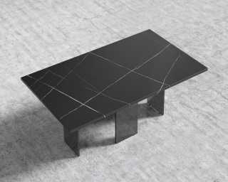 Marbella Dining Table - Black Pietra Ceramic