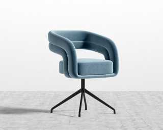 Mia Dining Chair - Vintage Velvet - Solstice