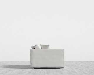 Milo 1 Seater - Left Facing - Trento Microfiber Leather - Trento Eggshell Milo 1 Seater - Left Facing - Trento Microfiber Leather - Trento Eggshell