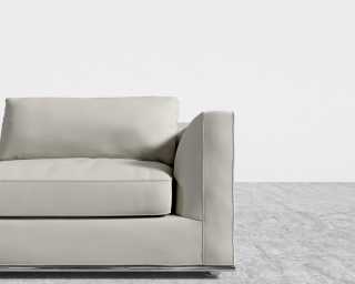 Milo 1-Seater Right - Trento Microfiber Leather - Trento Taupe