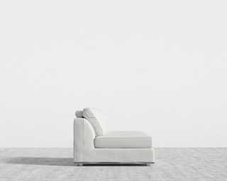 Milo 1 Seater - Armless - Trento Microfiber Leather - Trento Eggshell