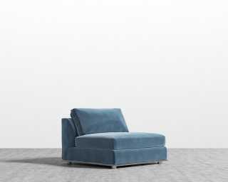 Milo 1 Seater - Armless - Venice Vegan Suede - Solstice