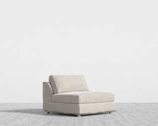 Milo 1 Seater - Armless - Venice Vegan Suede - Latte