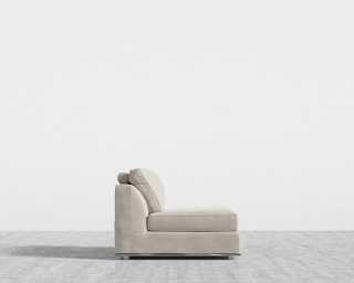 Milo 1 Seater - Armless - Venice Vegan Suede - Latte