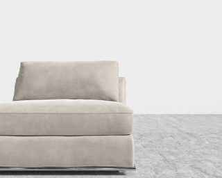 Milo 1 Seater - Armless - Venice Vegan Suede - Latte