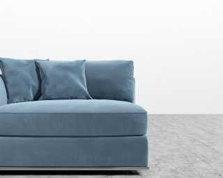 Milo 1 Seater - Left Facing - Plush Velvet - Solstice Milo 1 Seater - Left Facing - Plush Velvet - Solstice