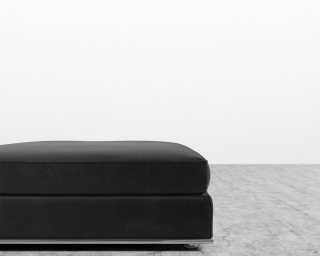 Milo Ottoman - Plush Velvet - Black Milo Ottoman - Plush Velvet - Black