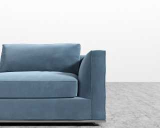 Milo 1-Seater Right - Plush Velvet - Solstice Milo 1-Seater Right - Plush Velvet - Solstice