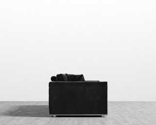 Milo Sofa - Plush Velvet - Black