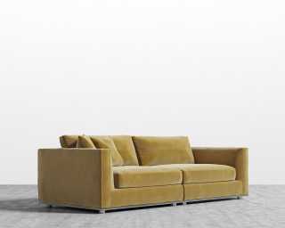 Milo Sofa - Plush Velvet - Golden Beryl