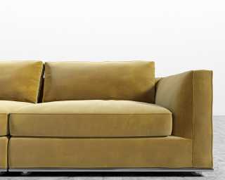 Milo Sofa - Plush Velvet - Golden Beryl