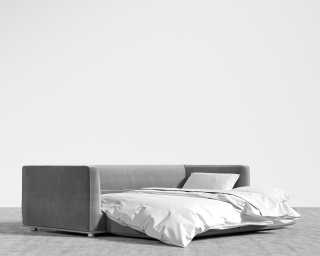 Milo Sleeper Sofa 88 - Plush Velvet - Glacier Gray Milo Sleeper Sofa 88 - Plush Velvet - Glacier Gray