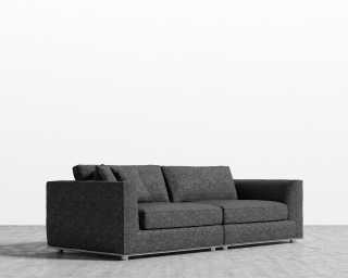 Milo Sofa - Modern Tweed - Dark Comet