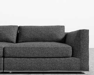 Milo Sofa - Modern Tweed - Dark Comet