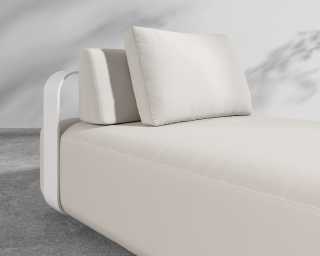 Nobi Outdoor Daybed - Palisades - White