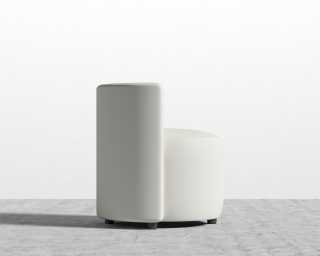 Nova Lounge Chair - Microfiber Trento - Eggshell