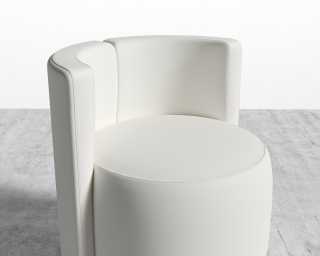 Nova Lounge Chair - Microfiber Trento - Eggshell