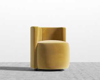 Nova Lounge Chair - Plush Velvet - Golden Beryl