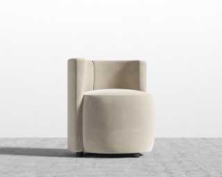 Nova Lounge Chair - Plush Velvet - Warm Taupe