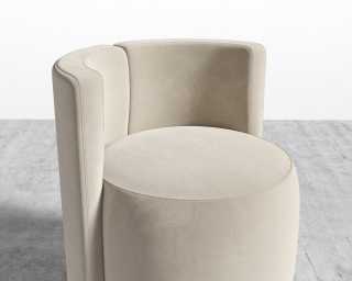 Nova Lounge Chair - Plush Velvet - Warm Taupe