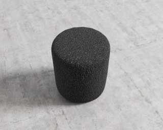 Nova Pouf - Chatou Boucle - Caviar