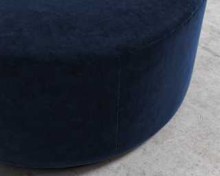 Nova Pouf Large - Plush Velvet - Cobalt