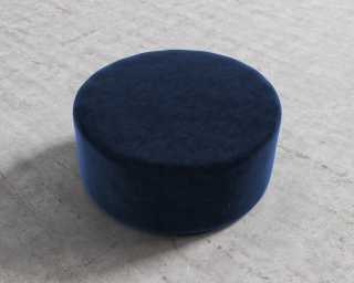Nova Pouf Large - Plush Velvet - Cobalt