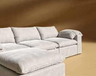 Nuvo_Sectional_Venice_Vegan_Suede - Latte