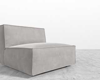 Porter Armless - Venice Vegan Suede - Chiffon