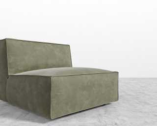 Porter Armless - Venice Vegan Suede - Sage