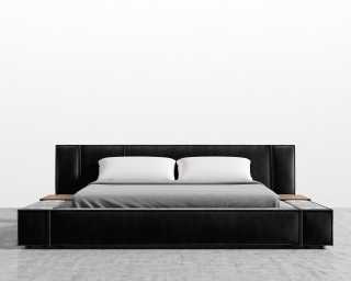 Porter Bed - Vintage Velvet - Black