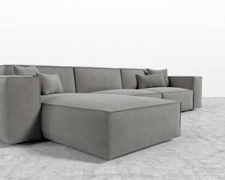 Porter Sectional - Vegan Venice Suede - Strato