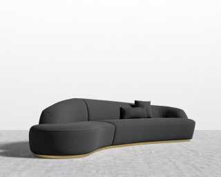 Reya Curved Sectional - Modern Felt - Stockholm