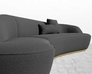 Reya Curved Sectional - Modern Felt - Stockholm