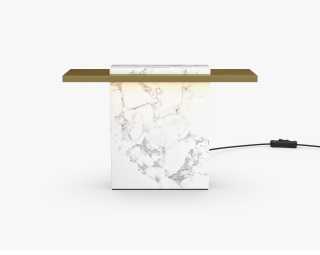 Russo Table Lamp - White Marble