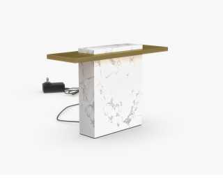 Russo Table Lamp - White Marble